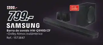 MediaMarkt SAMSUNG Barra de sonido HW-Q990D/ZF oferta