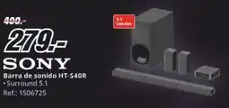MediaMarkt SONY Barra de sonido HT-S40R oferta