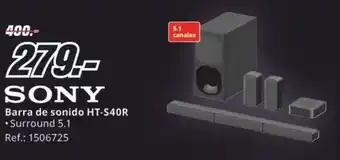 MediaMarkt SONY Barra de sonido HT-S40R oferta