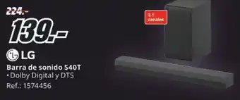 MediaMarkt LG Barra de sonido S40T oferta