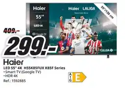 MediaMarkt HAIER LED 55" 4K H55K85FUX K85F Series oferta