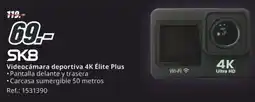 MediaMarkt SK8 Videocámara deportiva 4K Élite Plus oferta