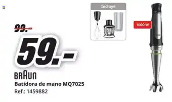 MediaMarkt BRAUN Batidora de mano MQ7025 oferta