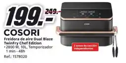 MediaMarkt COSORI Freidora de aire Dual Blaze TwinFry Chef Edition oferta