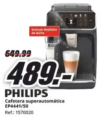 MediaMarkt PHILIPS Incluye depósito de leche EP4441/50 oferta