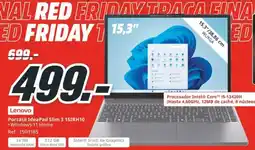 MediaMarkt LENOVO Portátil IdeaPad Slim 3 15IRH10 oferta