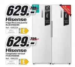 MediaMarkt HISENSE Congelador vertical FT3K310SEWE oferta