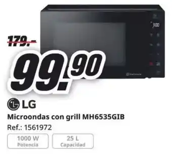 MediaMarkt LG Microondas con grill MH6535GIB oferta