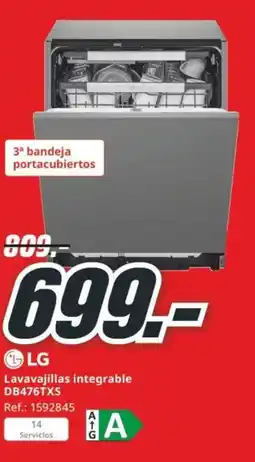 MediaMarkt LG Lavavajillas integrable DB476TXS oferta