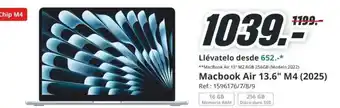 MediaMarkt Macbook Air 13.6" M4 (2025) oferta