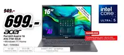 MediaMarkt ACER Portátil Aspire 16 A16-71M-56LB oferta