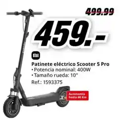 MediaMarkt Patinete eléctrico Scooter 5 Pro oferta