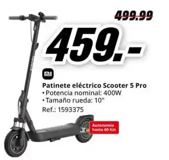 MediaMarkt Patinete eléctrico Scooter 5 Pro oferta