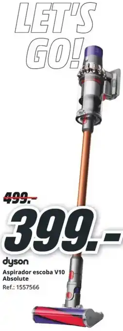 MediaMarkt DYSON Aspirador escoba V10 oferta