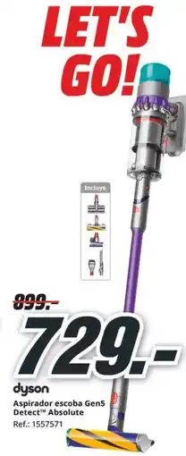 MediaMarkt DYSON Aspirador escoba Gen5 Detect Absolute oferta