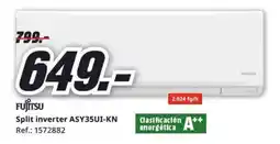 MediaMarkt FUJITSU Split inverter ASY35UI-KN oferta