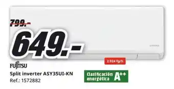 MediaMarkt FUJITSU Split inverter ASY35UI-KN oferta