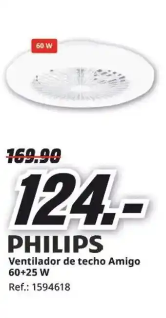 MediaMarkt PHILIPS Ventilador de techo Amigo oferta