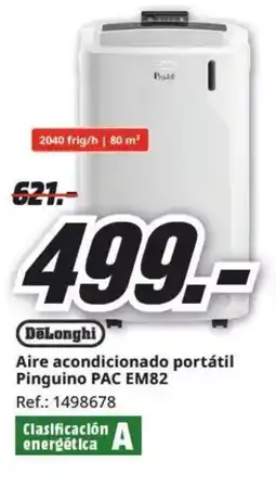 MediaMarkt DELONGHI Aire acondicionado portátil Pinguino PAC EM82 oferta
