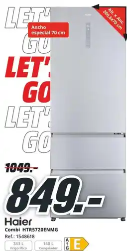MediaMarkt HAIER Combi HTR5720ENMG oferta