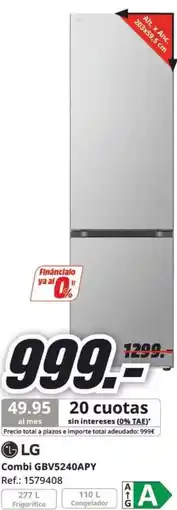 MediaMarkt LG Combi GBV5240APY oferta