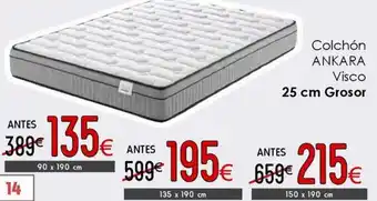 Atrapamuebles ANKARA Colchón Visco oferta