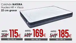 Atrapamuebles NATURA Colchón Nucleo HR + Visco oferta