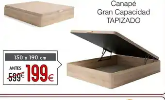 Atrapamuebles TAPIZADO Canapé Gran Capacidad oferta