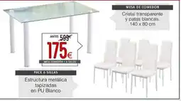 Atrapamuebles Mesa comedor +6 sillas oferta