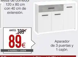 Atrapamuebles Aparador de 3 puertas y 1 cajón oferta