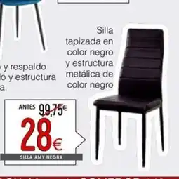 Atrapamuebles Silla amy negra oferta