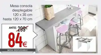 Atrapamuebles Mesa consola desplegable oferta