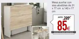 Atrapamuebles Mesa auxiliar con alas abatibles oferta