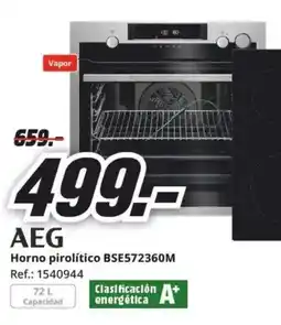 MediaMarkt AEG Horno pirolítico BSE572360M oferta