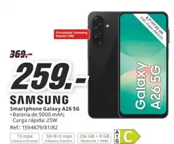 MediaMarkt SAMSUNG Smartphone Galaxy A26 5G oferta