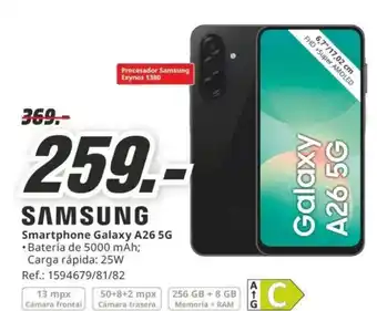 MediaMarkt SAMSUNG Smartphone Galaxy A26 5G oferta