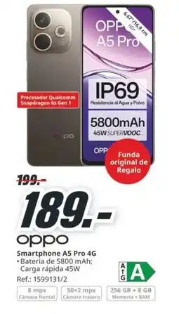 MediaMarkt OPPO Smartphone A5 Pro 4G oferta