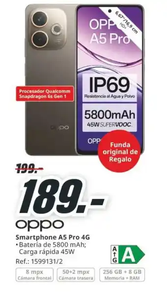 MediaMarkt OPPO Smartphone A5 Pro 4G oferta