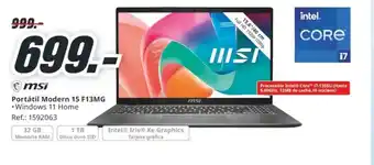 MediaMarkt MSI Portátil Modern 15 F13MG oferta