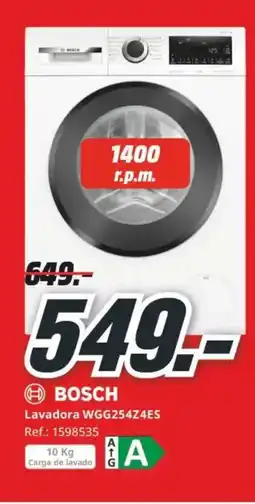 MediaMarkt BOSCH Lavadora WGG254Z4ES oferta