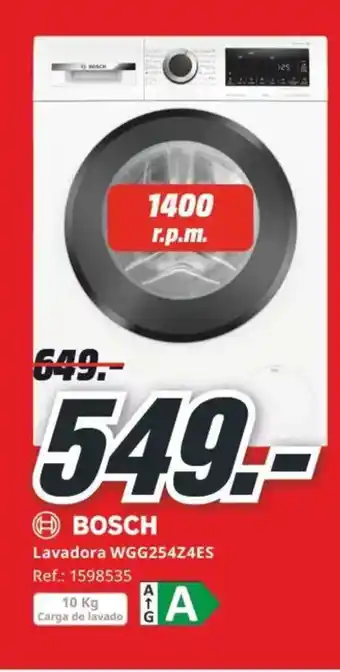 MediaMarkt BOSCH Lavadora WGG254Z4ES oferta