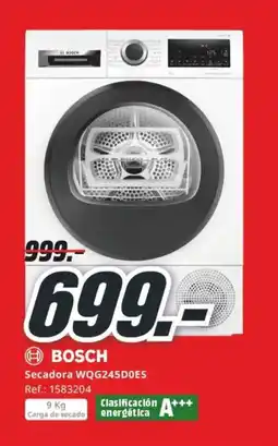 MediaMarkt BOSCH Secadora WQG245D0ES oferta