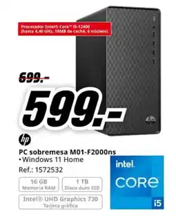 MediaMarkt HP PC sobremesa M01-F2000ns oferta