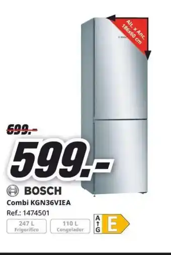 MediaMarkt BOSCH Combi KGN36VIEA oferta