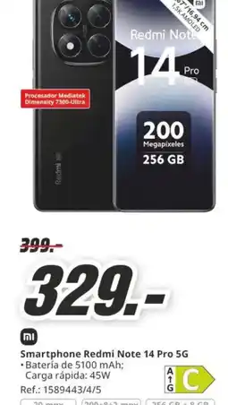MediaMarkt MI Smartphone Redmi Note 14 Pro 5G oferta