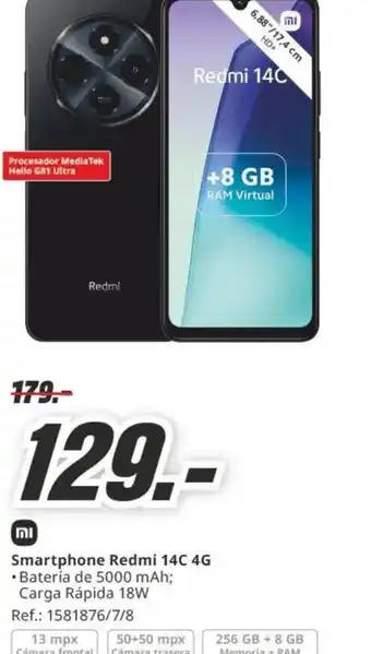 MediaMarkt MI Smartphone Redmi 14C 4G oferta