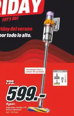 MediaMarkt DYSON Aspirador escoba v15 Detect Absolute oferta