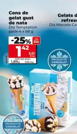 Dia Cons de gelat gust de nata oferta