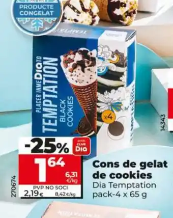 Dia Cons de gelat de cookies oferta