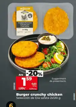 Dia Burger crunchy chicken oferta